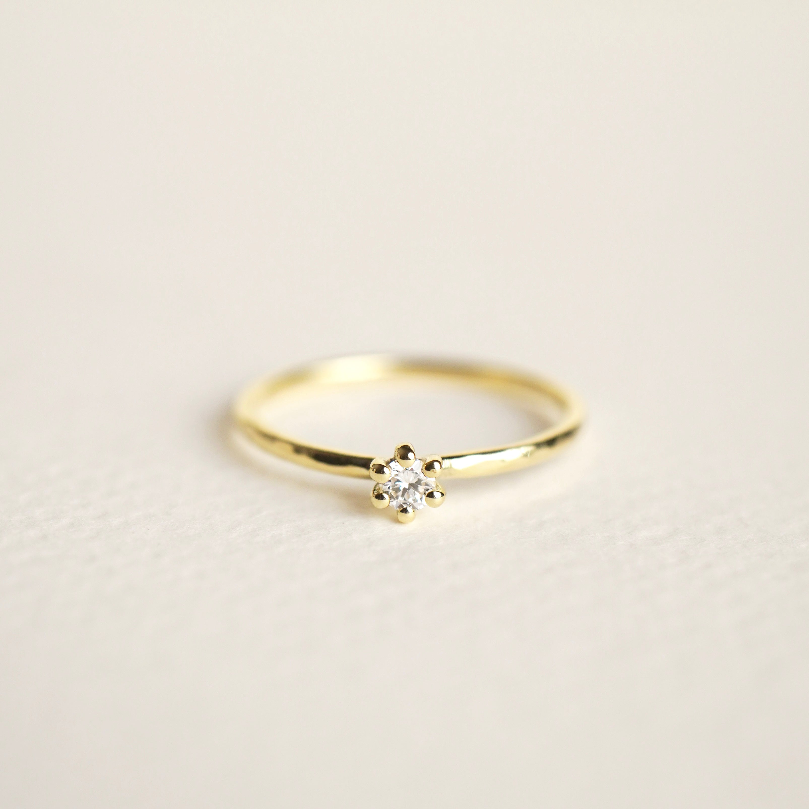 Rom | Ring | 585 Gelbgold, Diamant