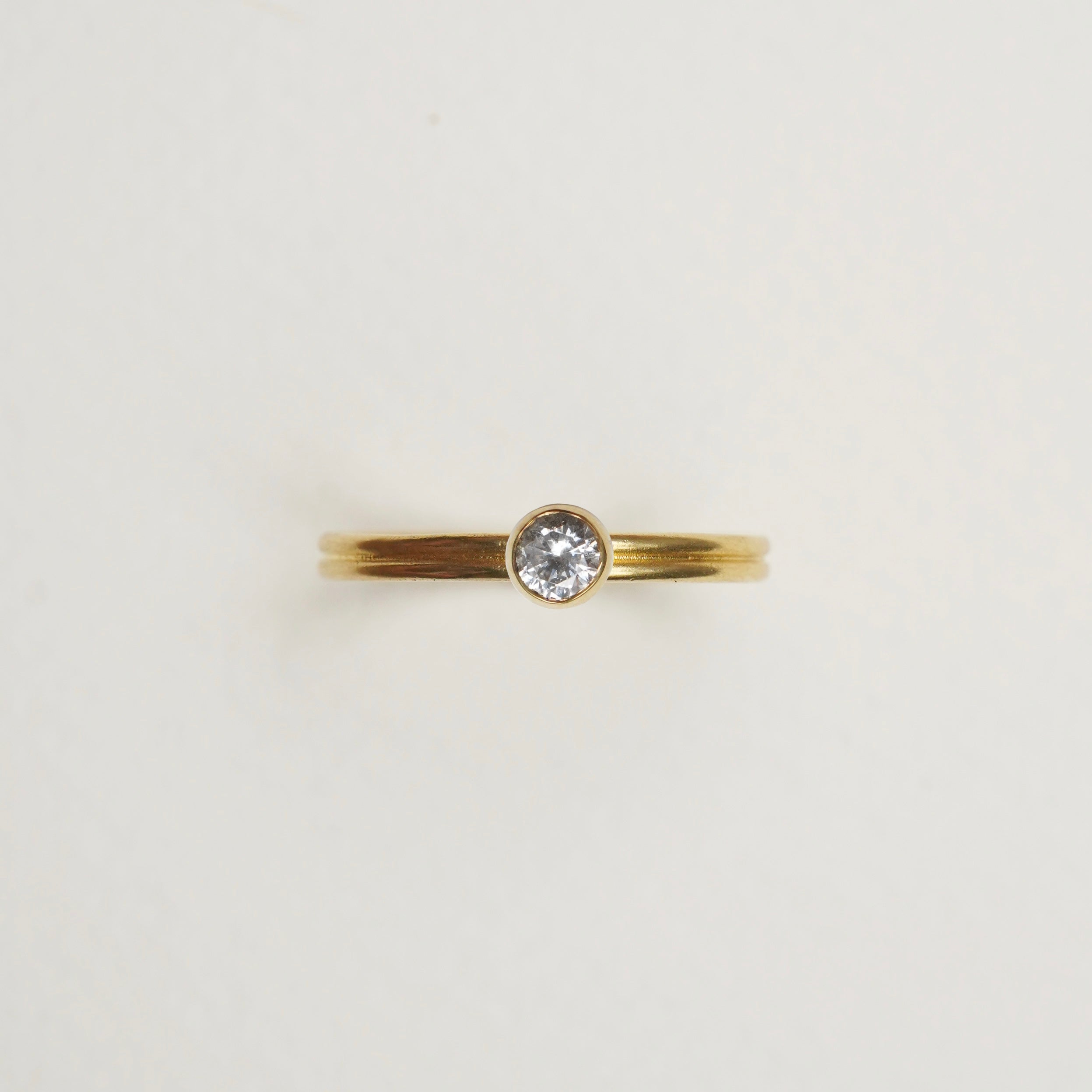 Verlobungsring-Baukasten Gelbgold – 4mm Zarge