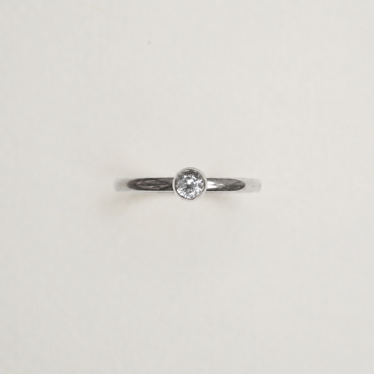 Verlobungsring-Baukasten Weißgold – 4mm Zarge