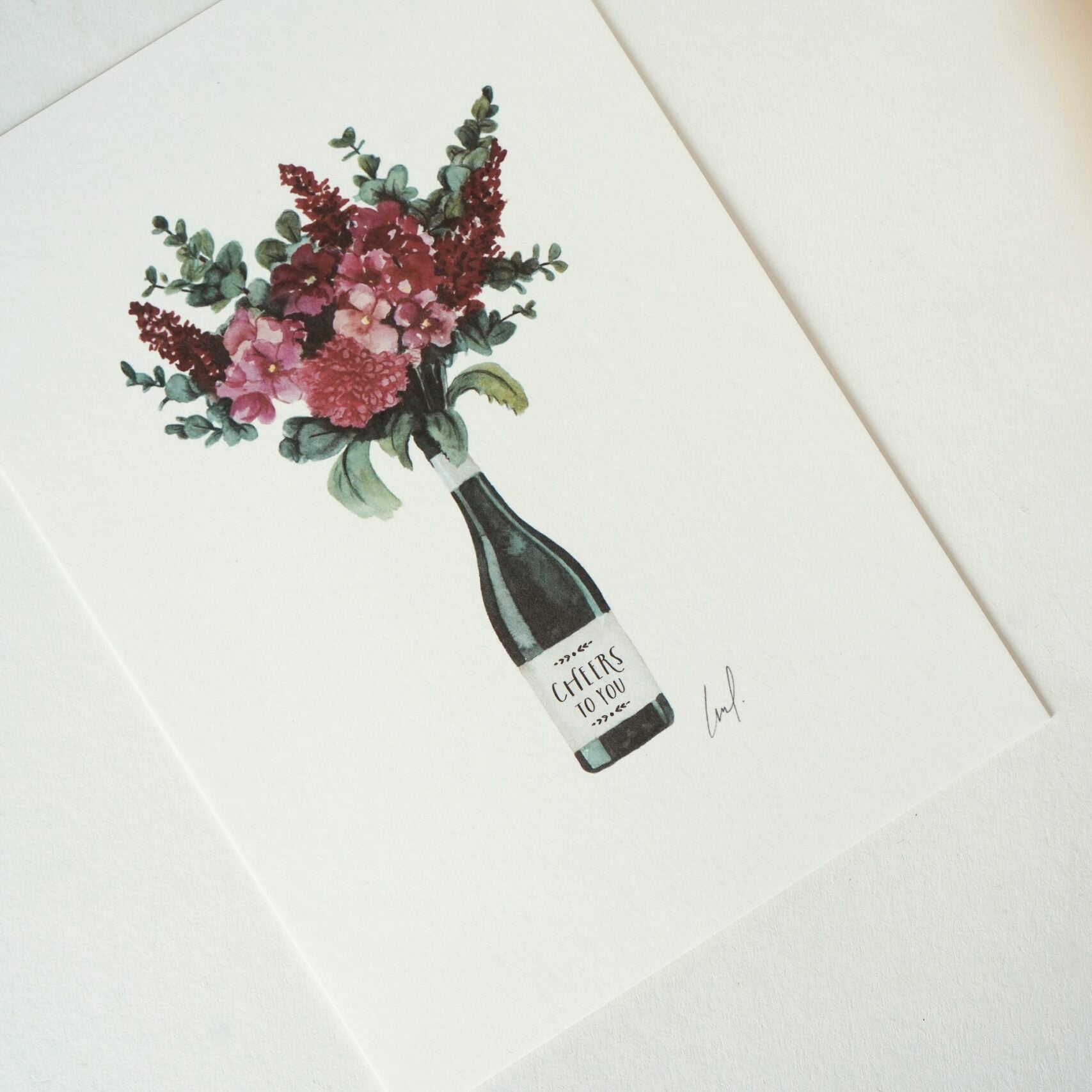 Postkarte | Cheers to you