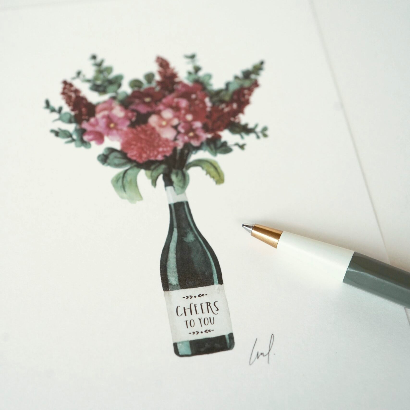 Postkarte | Cheers to you