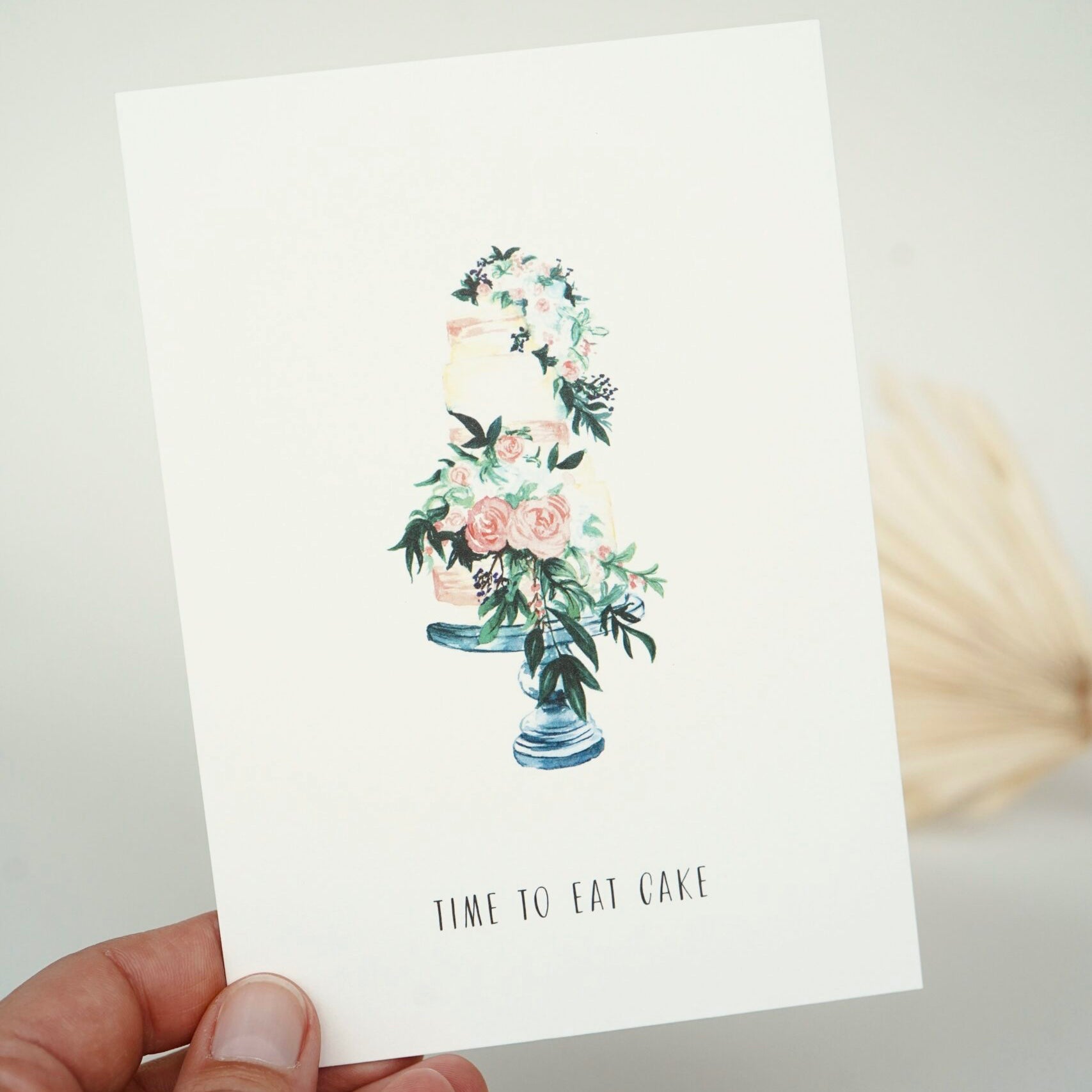 Postkarte | Time to eat cake