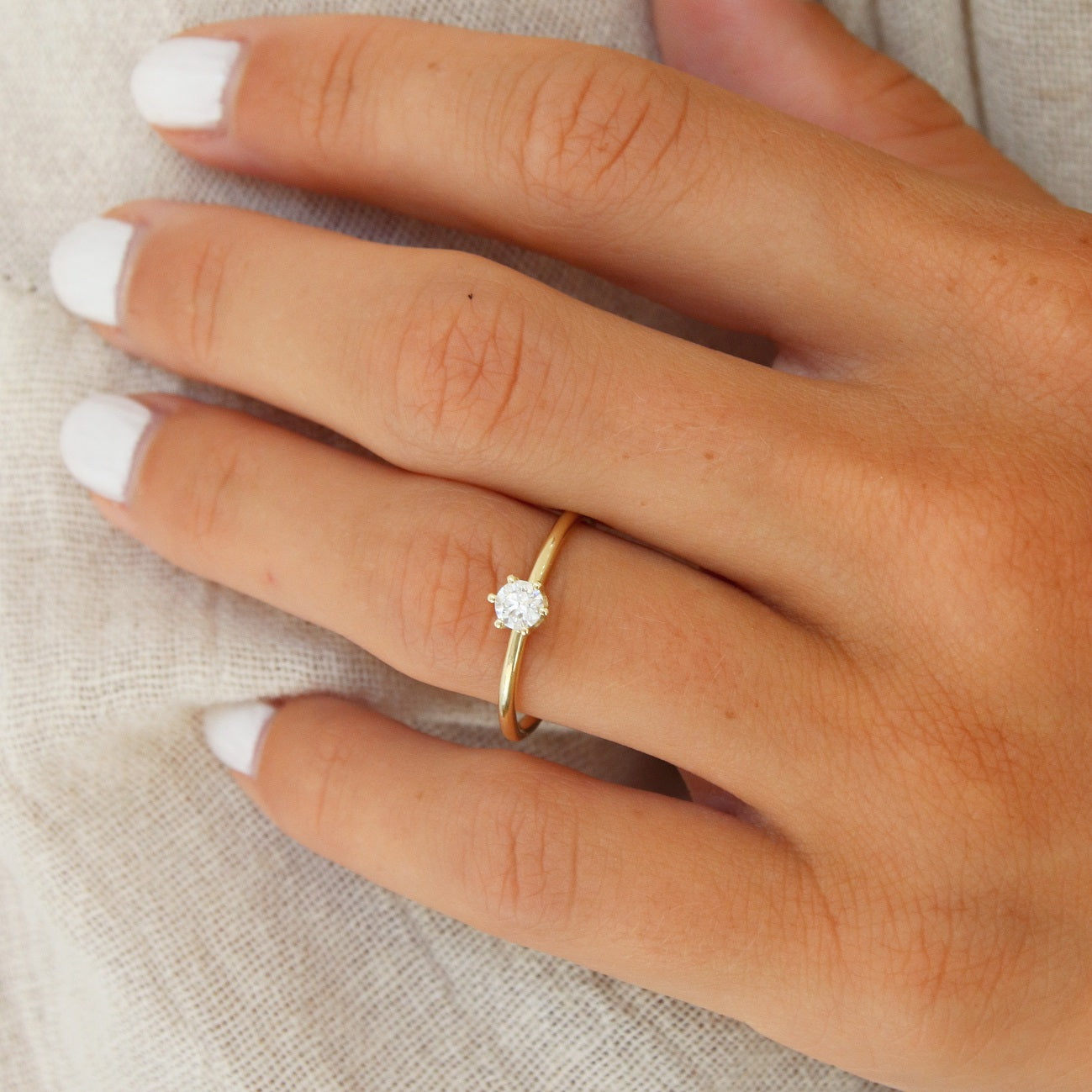 Prag | Ring | 585 Gelbgold, Diamant