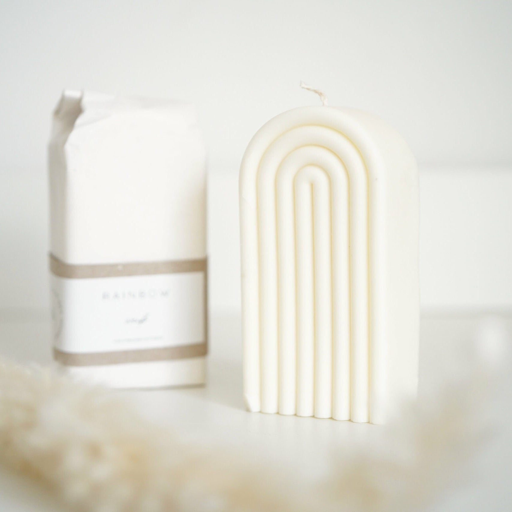 Rainbow Kerze White