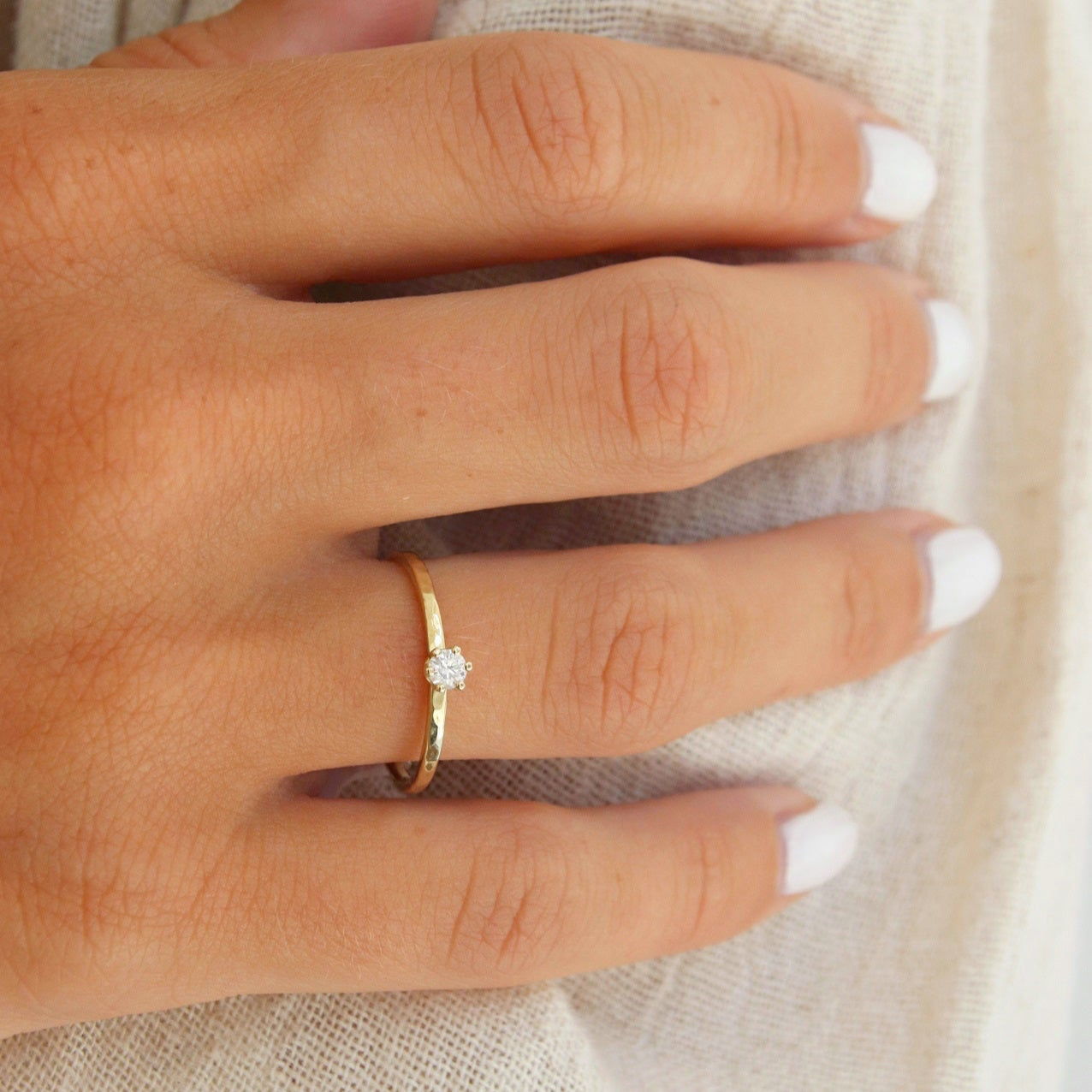 Rom | Ring | 585 Gelbgold, Diamant