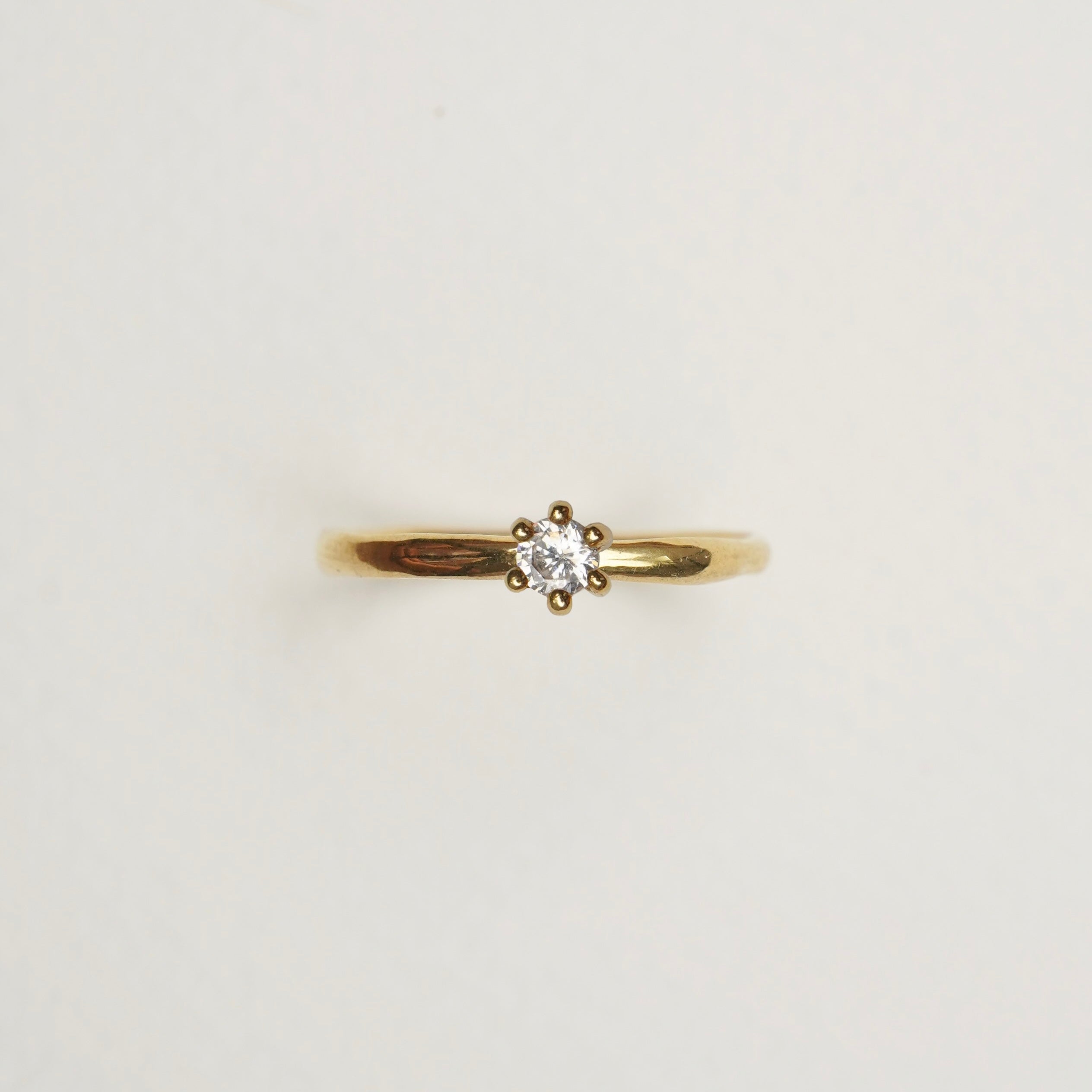 Verlobungsring-Baukasten Gelbgold | 5 | Curvy | 6er Krappe 4 mm