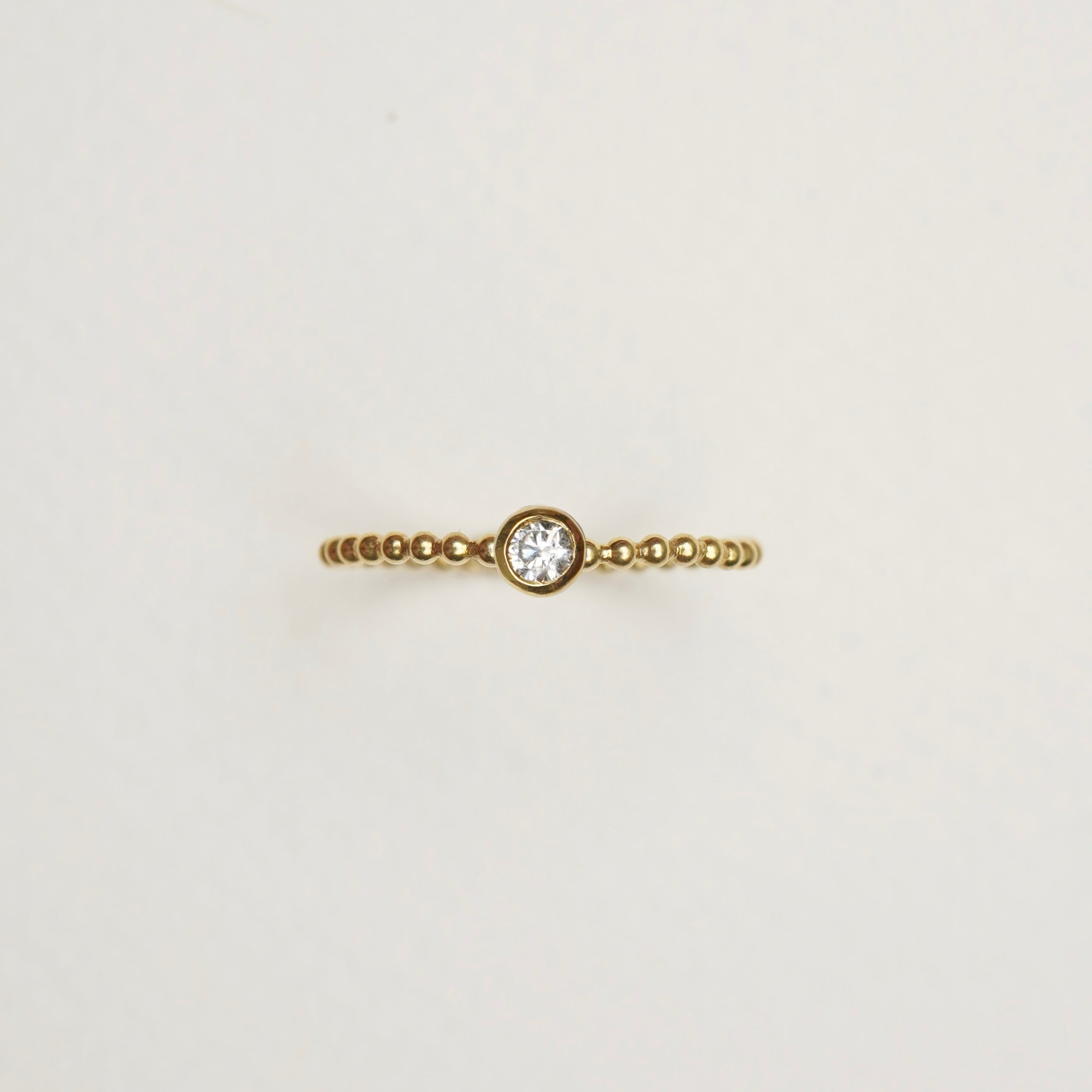 Verlobungsring-Baukasten Gelbgold | 6 | Kügelchen | Zarge rund 3.5 mm
