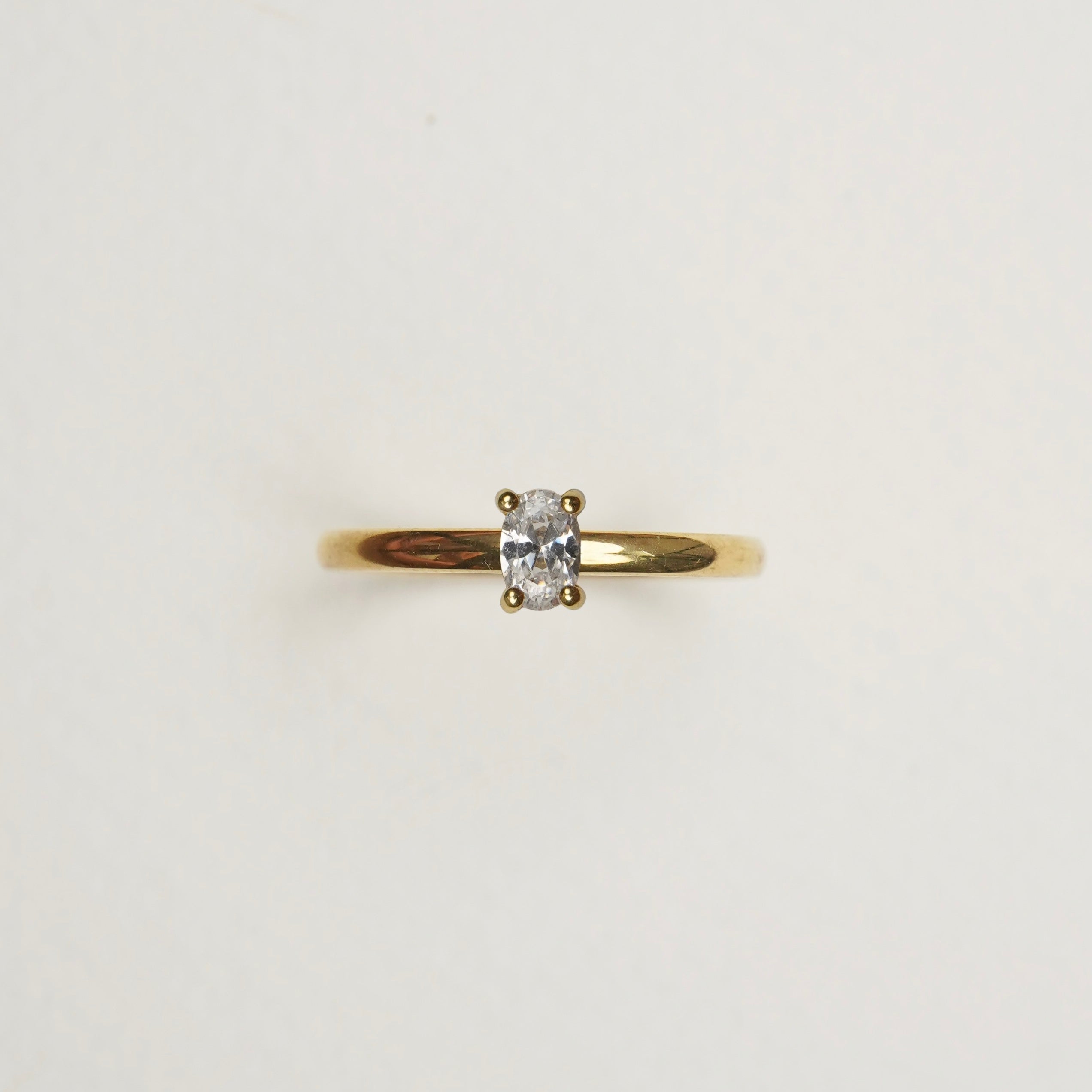 Verlobungsring-Baukasten Gelbgold | 3 | Oval | 4er Krappe oval 4x6 mm