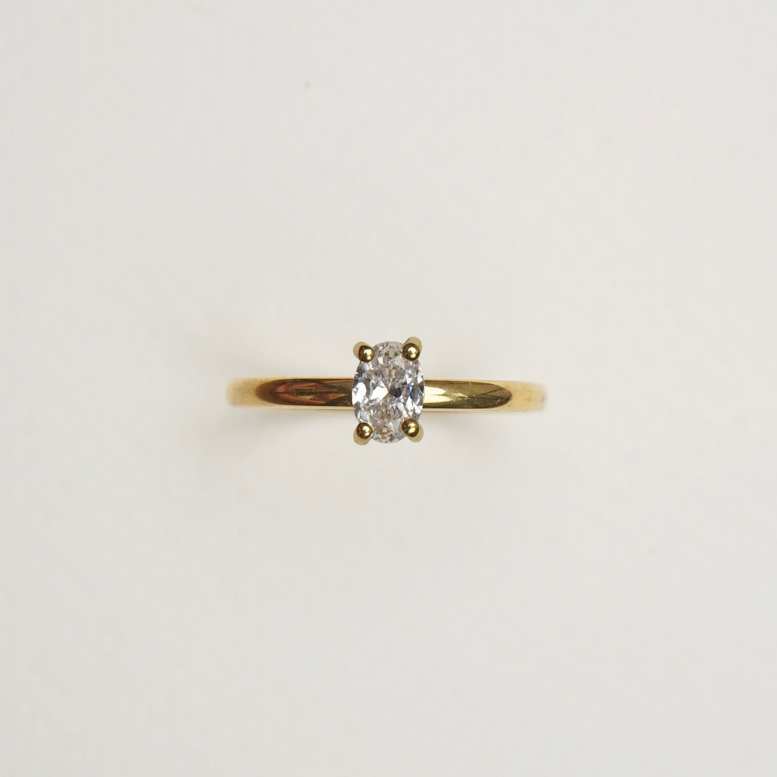 Verlobungsring-Baukasten Gelbgold | 3 | Oval | 4er Krappe oval 5x7 mm