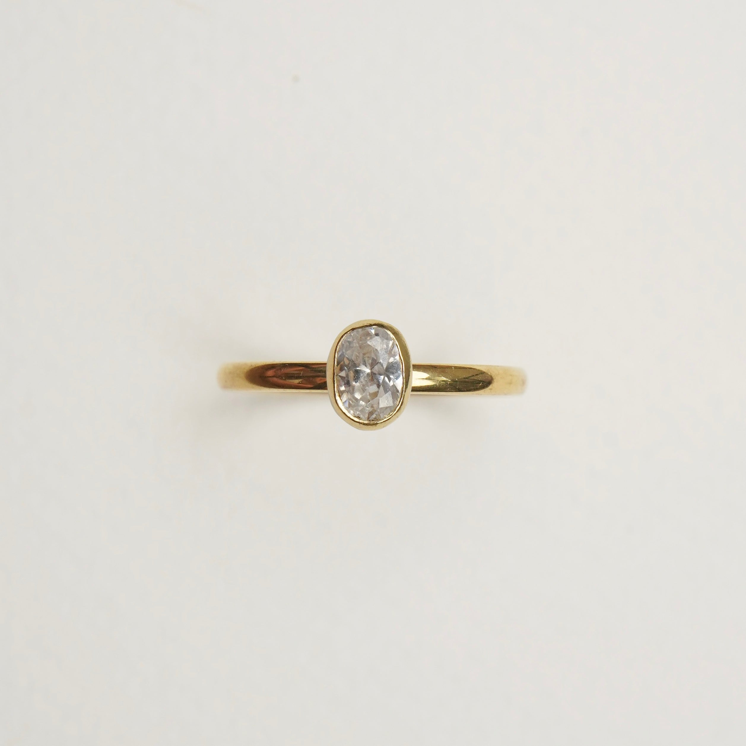 Verlobungsring-Baukasten Gelbgold | 3 | Oval | Zarge oval 5x7 mm