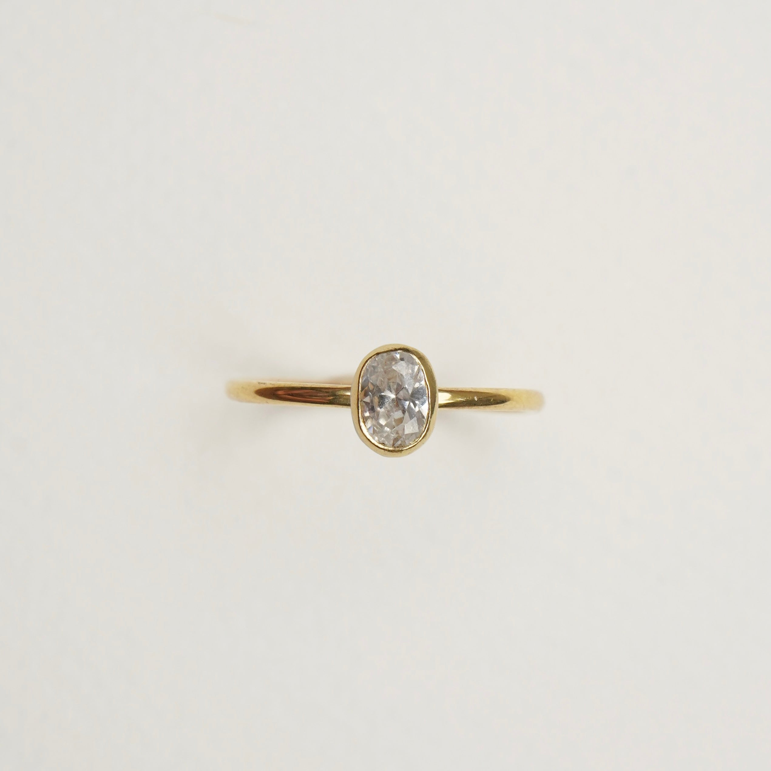 Verlobungsring-Baukasten Gelbgold | 1 | Rund | Zarge oval 5x7 mm